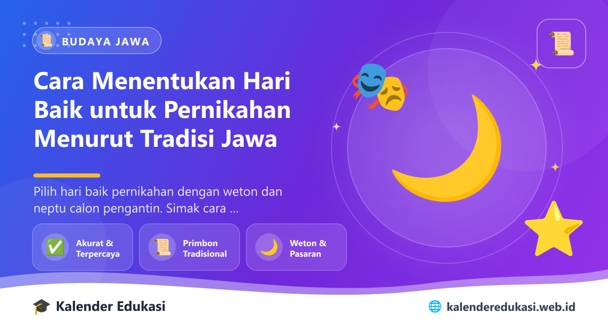 Cara Menentukan Hari Baik untuk Pernikahan Menurut Tradisi Jawa