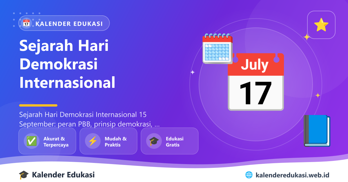 Sejarah Hari Demokrasi Internasional